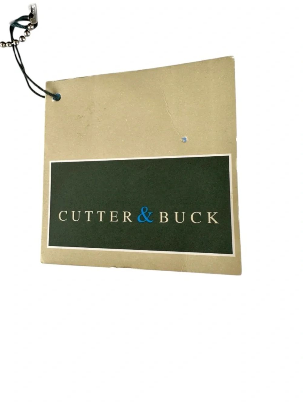 Cutter & Buck NWT Travel Toiletry Kit Bag Khaki Fabric Top Grain Leather Trim